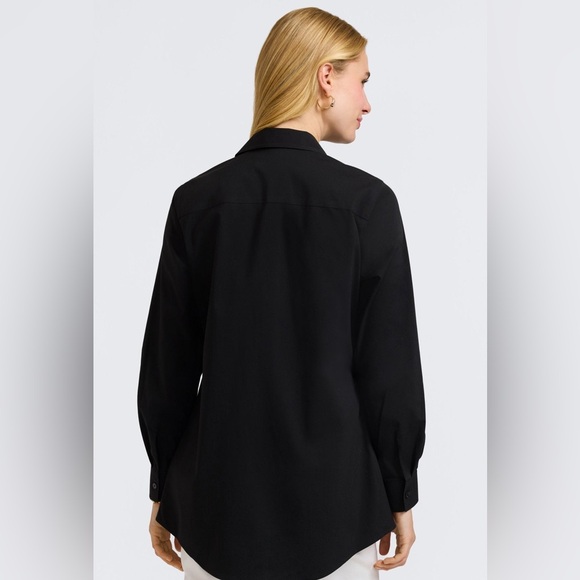 Foxcroft Cici No Iron Stretch Long Sleeve Tunic - Picture 3 of 12